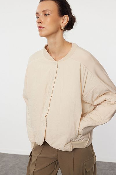 Trendyol Collection Μπεζ μπουφάν TWOAW24CE00173