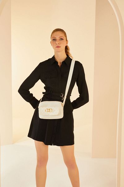 Pierre Cardin Women's White Shoulder Bag - 05PO24Y1853