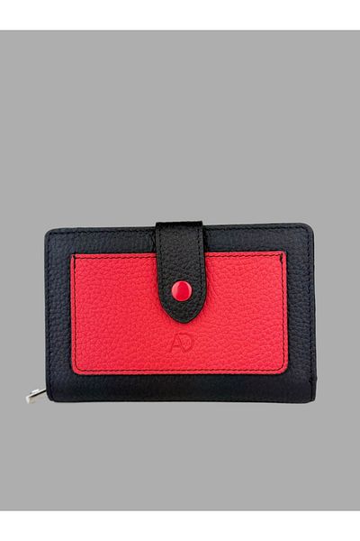 Ahıska Deri Ahıska Colorful Women's Leather Wallet with Coin Purse 60042
