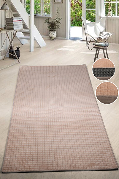 Dokumacıoğlu Kare Plus Vizon Yıkanabilir Garantili Leke Tutmaz Kaymaz Tabanlı...