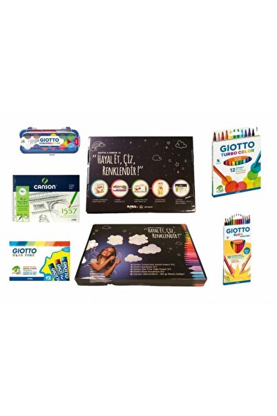 Giotto 4-Piece Student Paint Set Canson 25x35 Painting Book