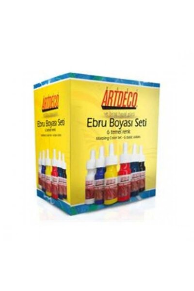 Artdeco Ebru Boya Seti 6 Temel Renk