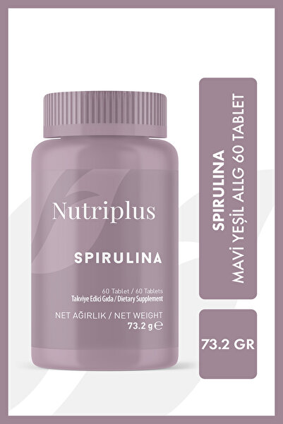 Farmasi Nutriplus Spirulina Mavi-Yeşil Alg 60 Kapsül