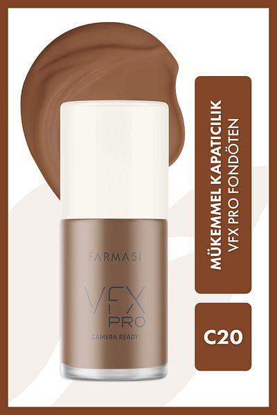 Farmasi Vfx Pro Camera Ready Foundation C20 30 Ml