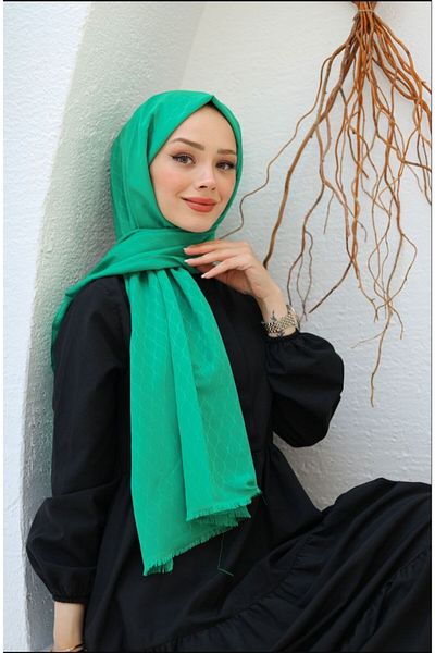 Siyane Şal de damă din bumbac cu model