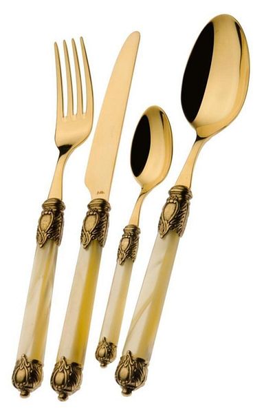 BUGATTI Gallery Gold - 75 Piece Fork Spoon Knife Set