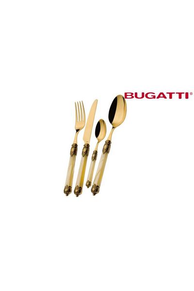 BUGATTI Gallery Gold - 75 Piece Fork Spoon Knife Set