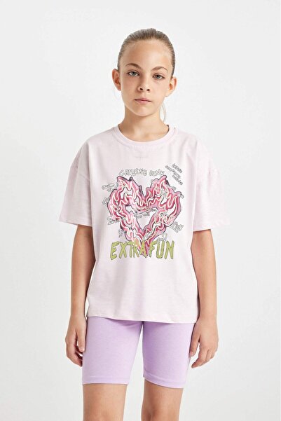 The Champ Clothing Ružičasto plameno srce Sa deznom Deca T-shirt - Dodatna za...