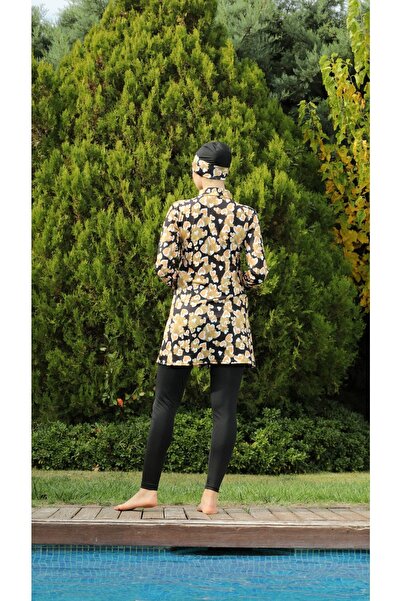 DONEX Πλήρως καλυμμένο μαγιό με μοτίβο Lycra καλσόν 1201