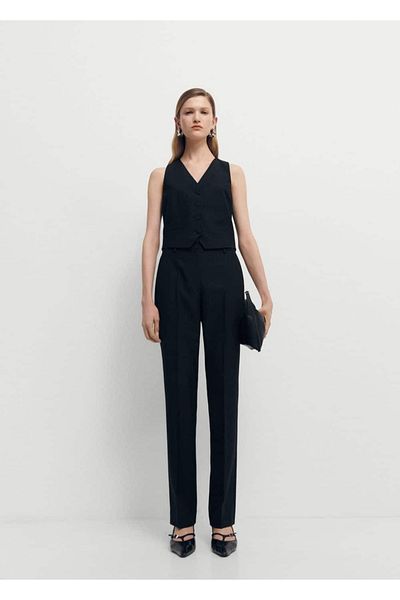 MANGO Woman Wool Suit and Vest Set