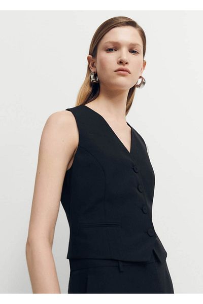 MANGO Woman Wool Suit and Vest Set