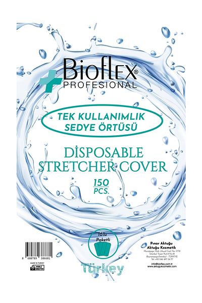 bioflexprofessıonal tek kullanımlık sedye örtüsü Pack of 50 Disposable Stretcher Cover