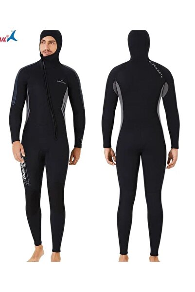 ARDSU Dıve&Saıl 3mm Neopron Erkek Dalgıç Kıyafeti, Yelken,Tüplü Dalış Önü fermuarlı