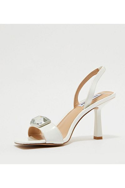 Steve Madden White Women's Heeled Sandals Sandals