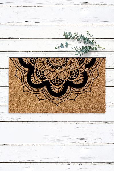 Paspas Yap Patterned Door Front Mat Exterior Door Mat Home Decor Koko Mat Apartment Apartment Mat Entrance Mat