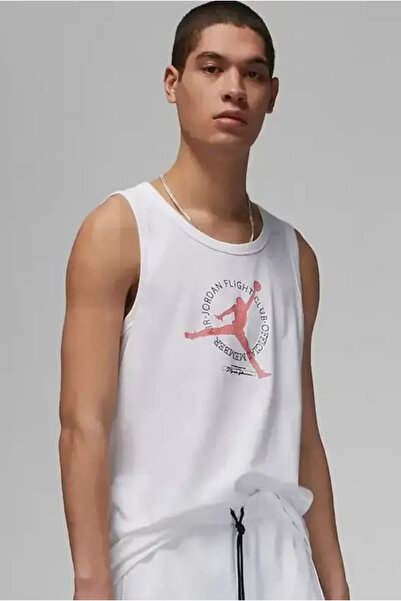 Nike White Men's Sports Athlete - Jordan Mj Flight Mvp Tank
