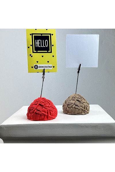 Melouro Ball Tuber Note Holder Set of 2 ( Coral - Paper Bag )