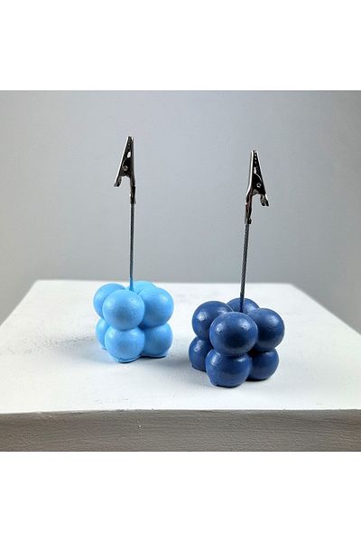 Melouro Bubble Note Holder Set of 2 (Light Blue - Gray Blue)