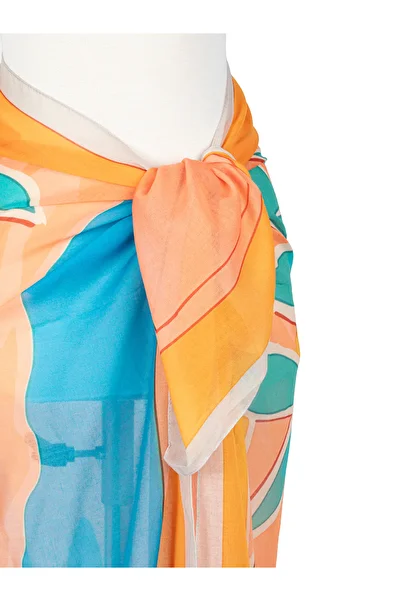 AQUABERRY Patterned Large Pareo 140X140 cm |   Beach Clothing - Vibrant Patterned, Anti-Wrinkle and Practical