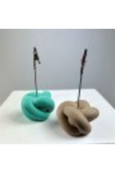 Melouro Knot Note Holder Set of 2 (Ice Green - Coral)