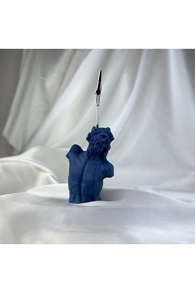 Melouro Gray Blue Laocoon Sculpture Note Holder, Photo Holder