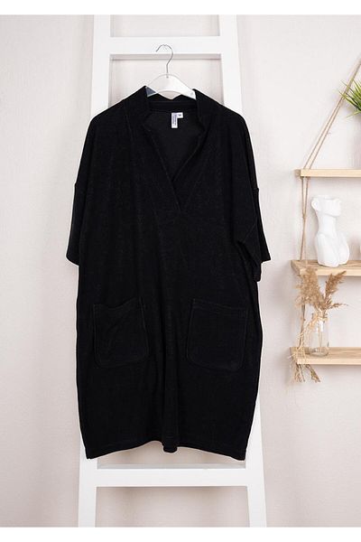 Baveno Rochie casual din bumbac, cu croiala relaxata, cu buzunare