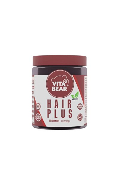 Vita Bear Hair Plus Vegan Saç Vitamini 60 Gummies