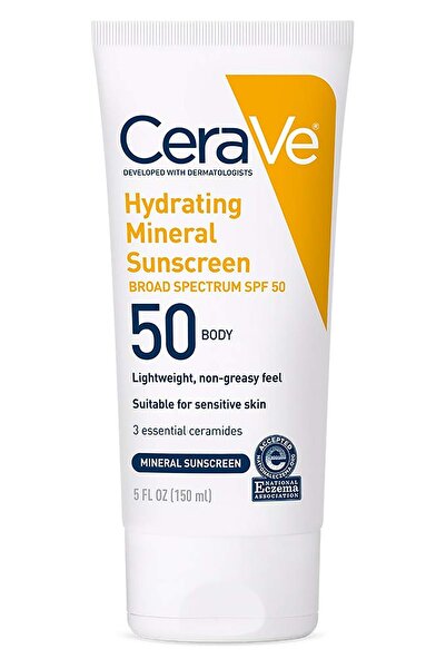 CeraVe SPF50 Nemlendirici Mineral Vücut Güneş Kremi 150ML