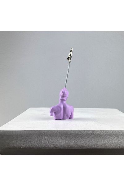 Melouro Lilac Color Ares Sculpture Note Holder