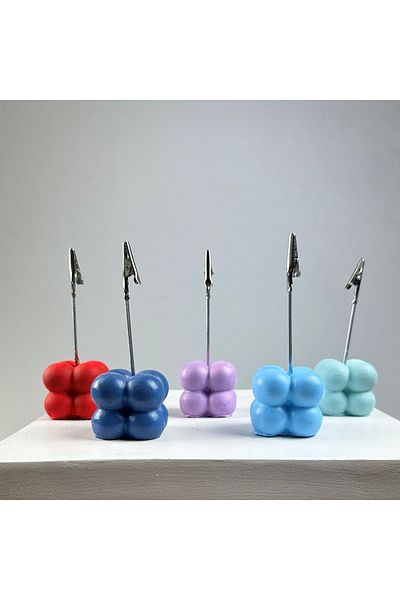 Melouro Bubble Note Holder Set of 5 ( Red - Gray Blue - Lilac - Light Blue - Mint)