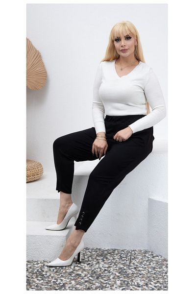 PALSİS Women's Large Size Steel Button Pant