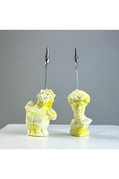 Melouro Laocoon David Yellowish 2-Piece Note Holder Set
