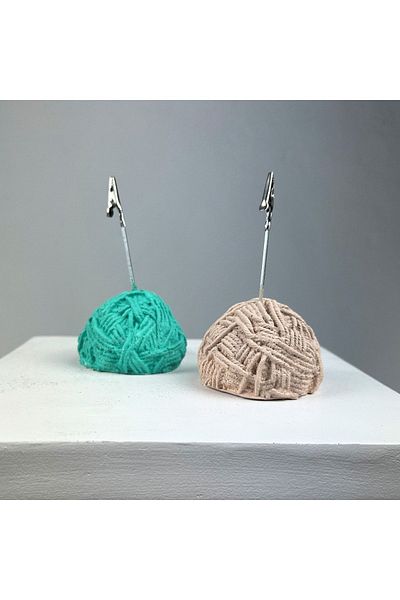 Melouro Ball Tuber Note Holder Set of 2 ( Cream - Ice Green )