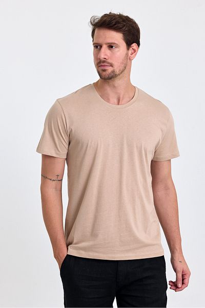 COMBİNE MİCHAİL Tricou 100% bumbac pentru bărbați, slim fit, cu gâtul turn