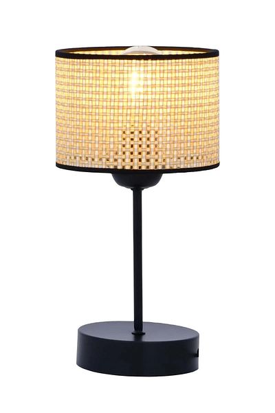 OSC HOME AYDINLATMA TASARIM Modern Double Bedroom - Lampshade Hazeran Wicker and Standing Table Lamp