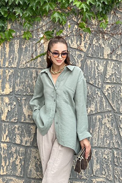 MODA GÜLAY Kadın Oversize Salaş Premium Gömlek