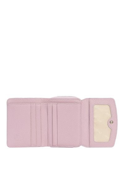 CENGİZ PAKEL Genuine Leather Mini Horizontal Wallet - Cengiz Pakel, Snap Fastener, Women - Lilac 65288