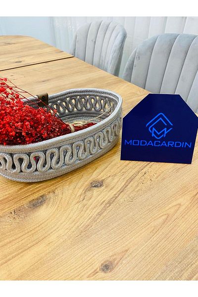 ModaCardin Wicker and Jute Bread Basket - In-Cabinet, Organizer, Storage Basket - 30X20X10