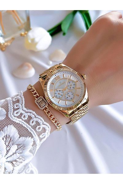 Essence Women's Wristwatch with Steel Cord with Anti-Color and Blackening Effect BES.67006FE.12 - Active Inner Functions