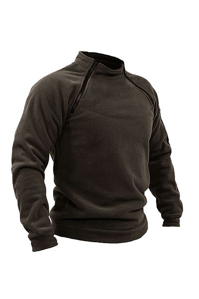 GENIUS STORE Ανδρικό Polar Kombat - Outdoor Tactical Fleece με μισό φερμουάρ