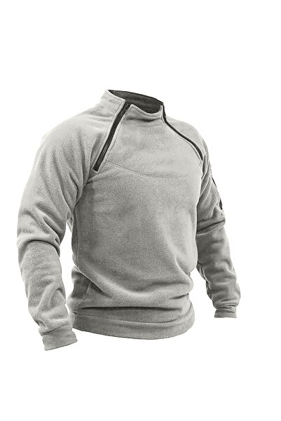 GENIUS STORE Polar Kombat pentru bărbați - Polar tactic în aer liber cu jumătate de fermoar