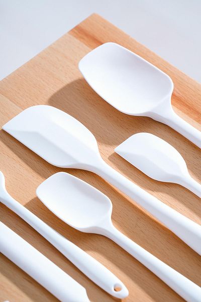 ACAR Handy 6 Piece Silicone Kitchen Utensils Set Spoon Spatula Egg Brush