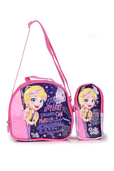 ME TEAM Polly Pocket 21472 - Set de genți pentru nutriție și stil stilou