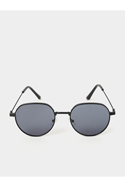 Styli Plain Round Sunglasses with Nose Pad