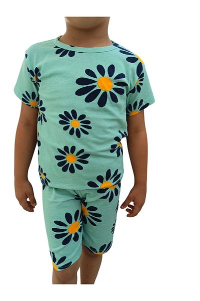 ribana Girl's Patterned Capri Set