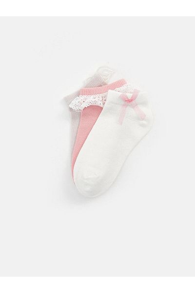 LC Waikiki Baby Girl Booties Κάλτσες 3 τεμαχίων