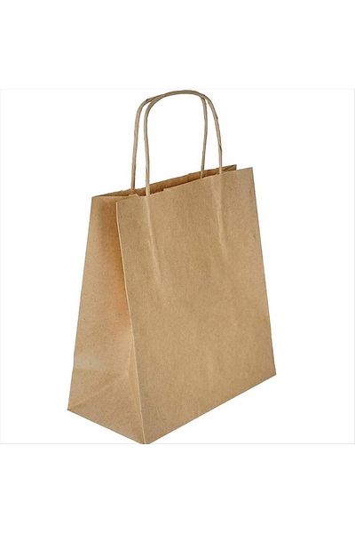 Bijuteri Net 18*24 Kraft Paper Twist Handle Bag