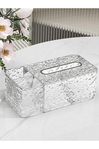 Hedi's Home Desktop Organizer - Θήκη για χαρτοπετσέτα, θήκη για στυλό και μακιγιάζ με τηλεχειριστήριο