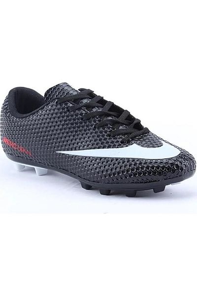 YUSUFSHOES PANTOFI DE FOTBAL DE CAMP COVOR BĂIEȚI ALB NEGRU