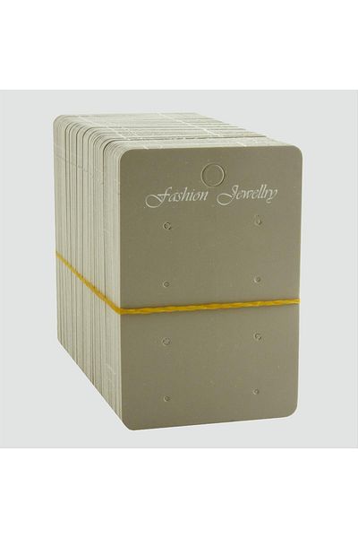 Bijuteri Net Gray Earring Card with 8 Holes